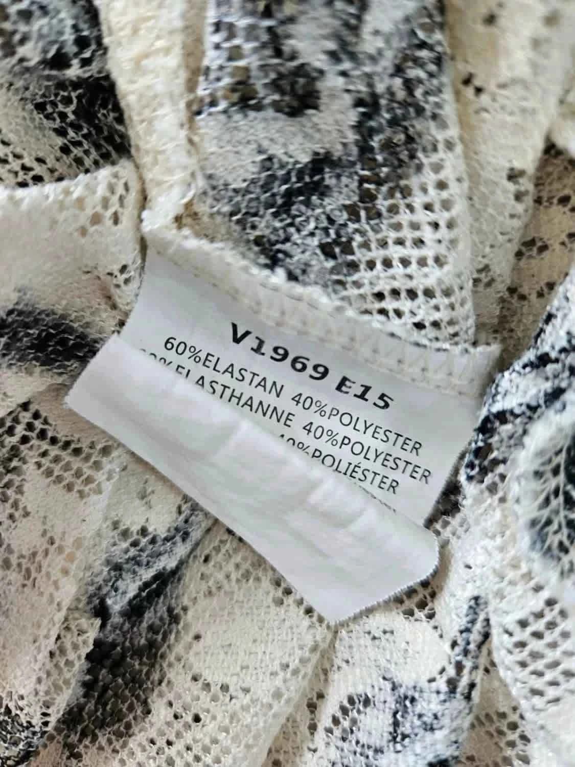 Débardeur crème dentelle Molly Bracken motif plumes taille unique - Photo 5/5