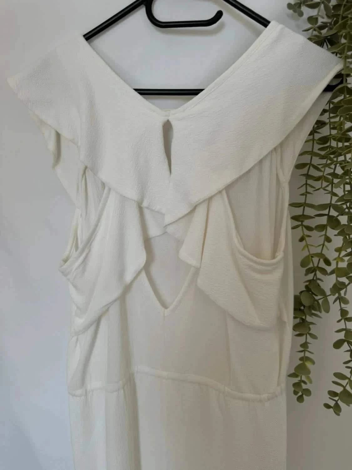 Robe blanche Louizon col V parfaite pour l’été taille S - Photo 5/5