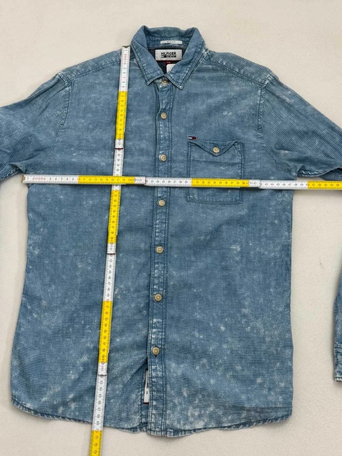 Chemise effet denim slim Tommy Hilfiger bleu taille XS - FP260141 - Photo 9/9