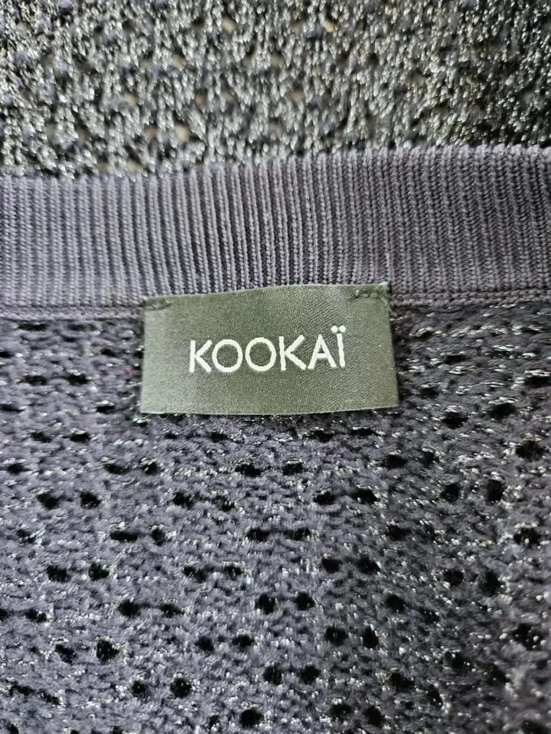 Gilet bleu pailleté en maille Kookaï taille XS - Photo 5/6