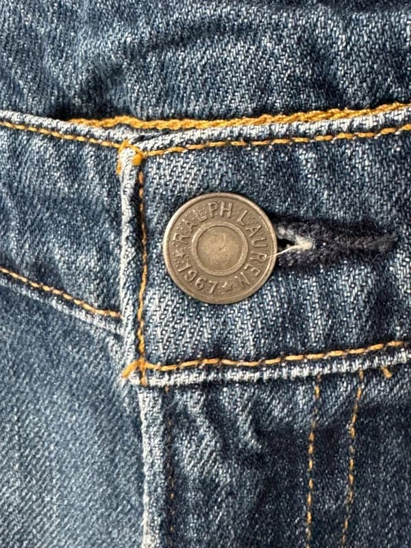 Jean Astor boyfriend destroy Polo Ralph Lauren denim bleu taille W27 - Photo 4/16