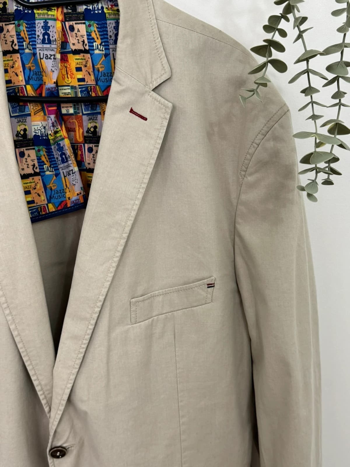 Blazer Luigi Morini beige doublure jazz taille 60/3XL - Photo 4/13