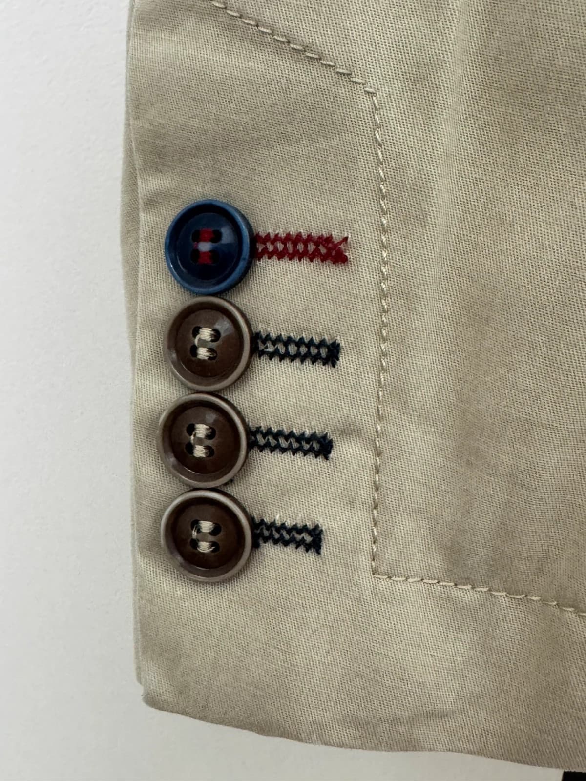 Blazer Luigi Morini beige doublure jazz taille 60/3XL - Photo 9/13