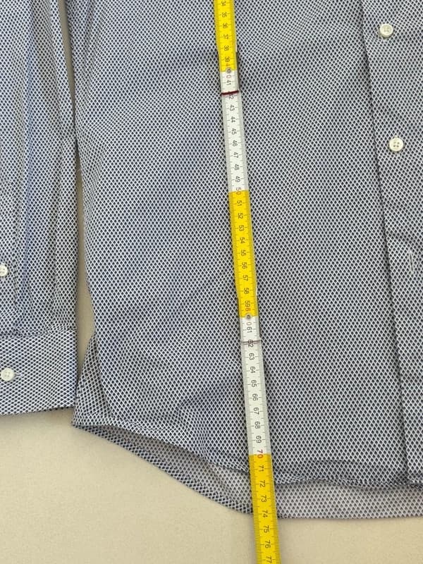 Chemise slim fit Hugo Boss motif bleu blanc taille 42/L - FP260347 - Photo 7/7