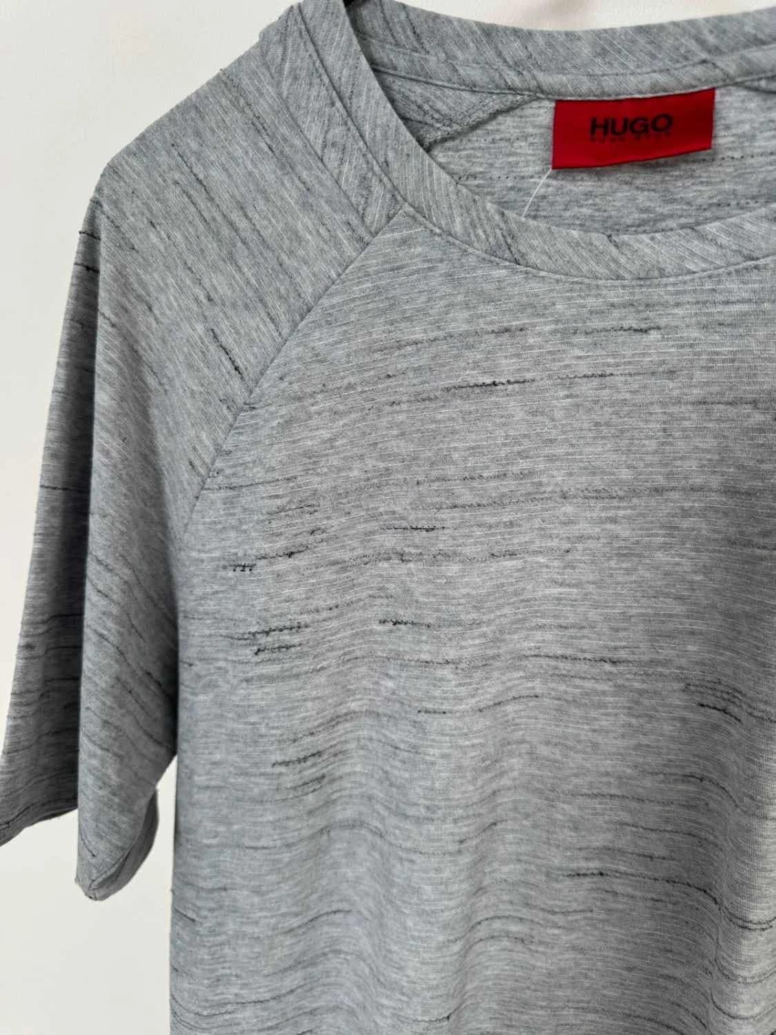 T-shirt HUGO Hugo Boss gris chiné manches raglan taille M - FP2512139 - Photo 3/7