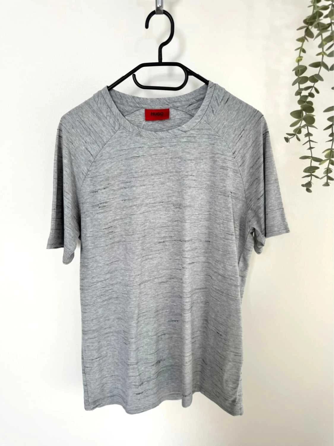 T-shirt HUGO Hugo Boss gris chiné manches raglan taille M - FP2512139 - Photo 2/7