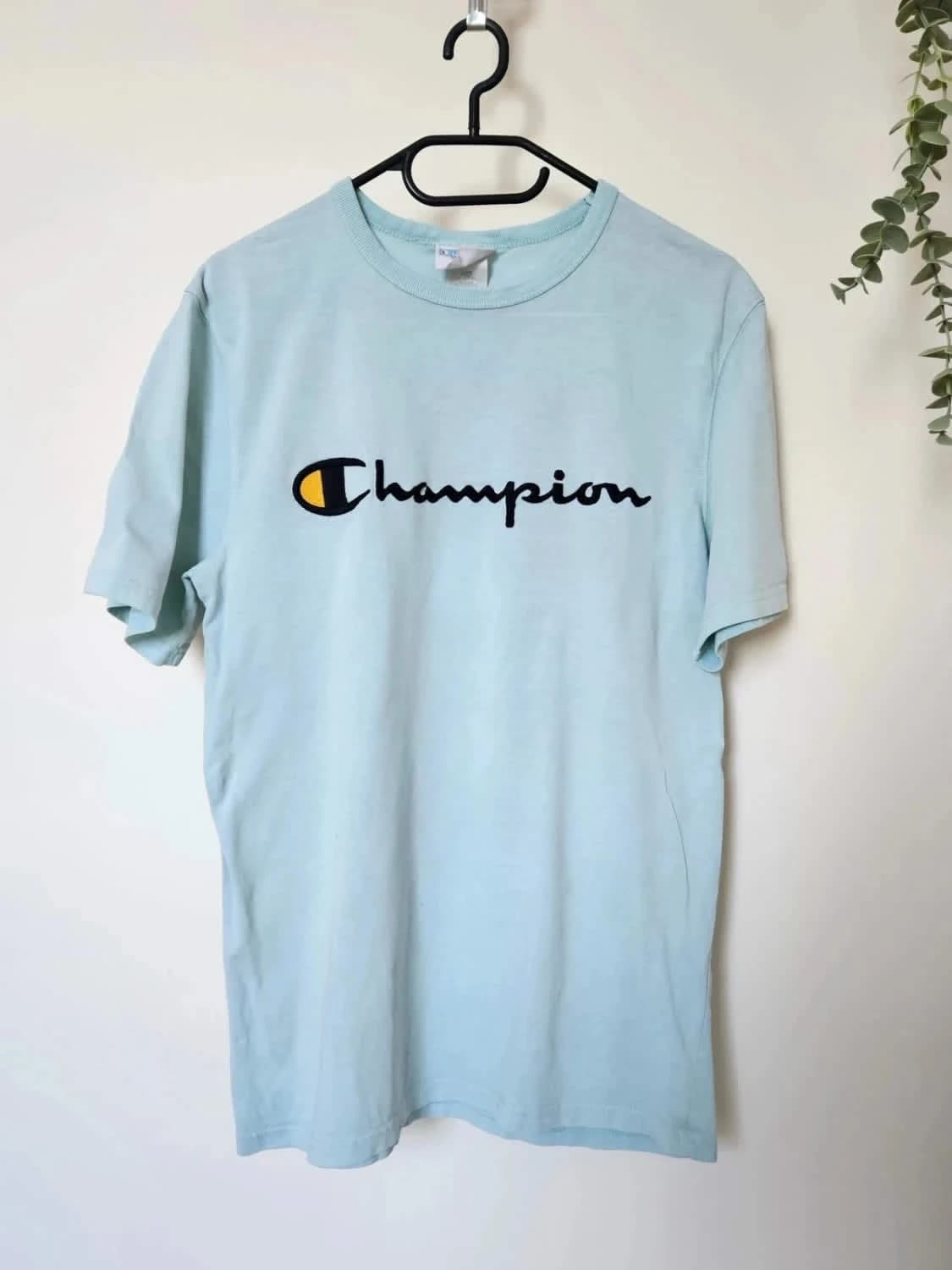 T-shirt Champion brodé bleu clair taille M - Photo 2/7