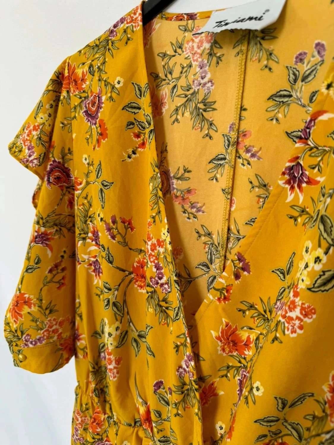 Combishort jaune fleurie Timiami taille M - Photo 4/5