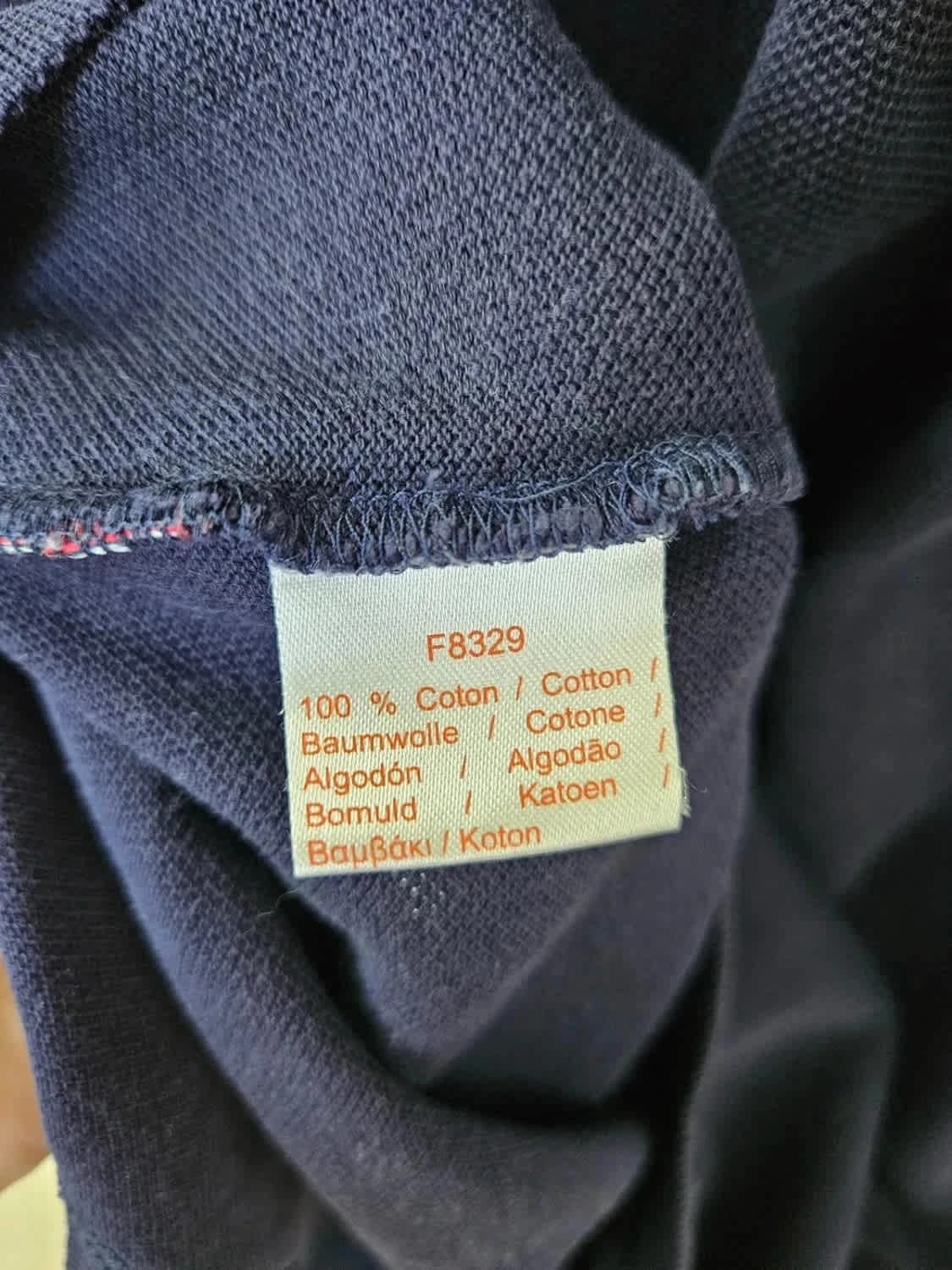 Polo Lacoste L!ve bleu marine col graphique taille 6 XL - Photo 8/9