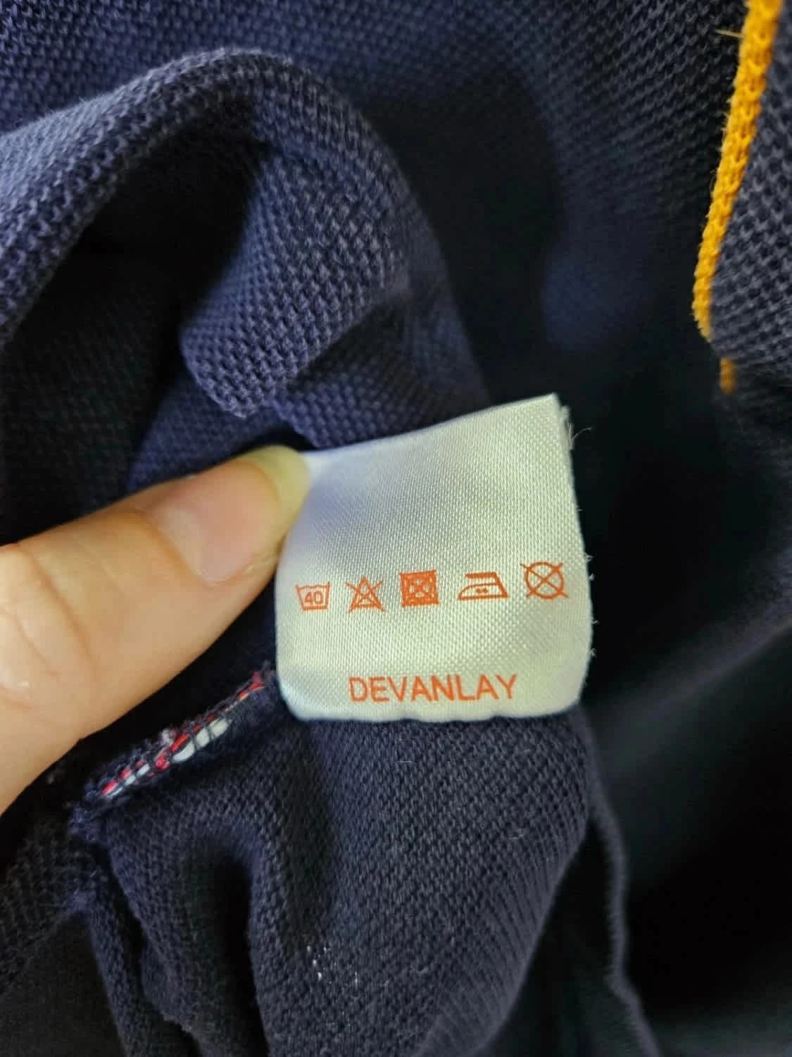 Polo Lacoste L!ve bleu marine col graphique taille 6 XL - Photo 9/9