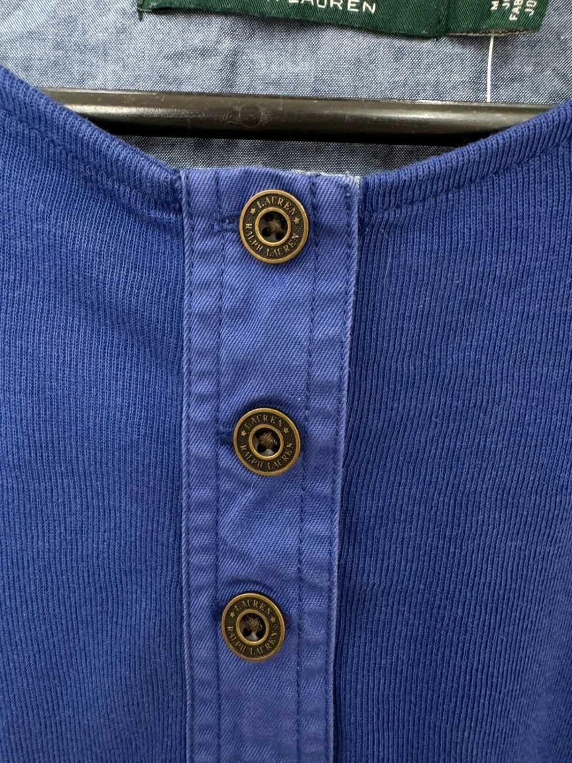 T-shirt manches longues henley Lauren Ralph Lauren violet taille M - FP2512198 - Photo 4/8