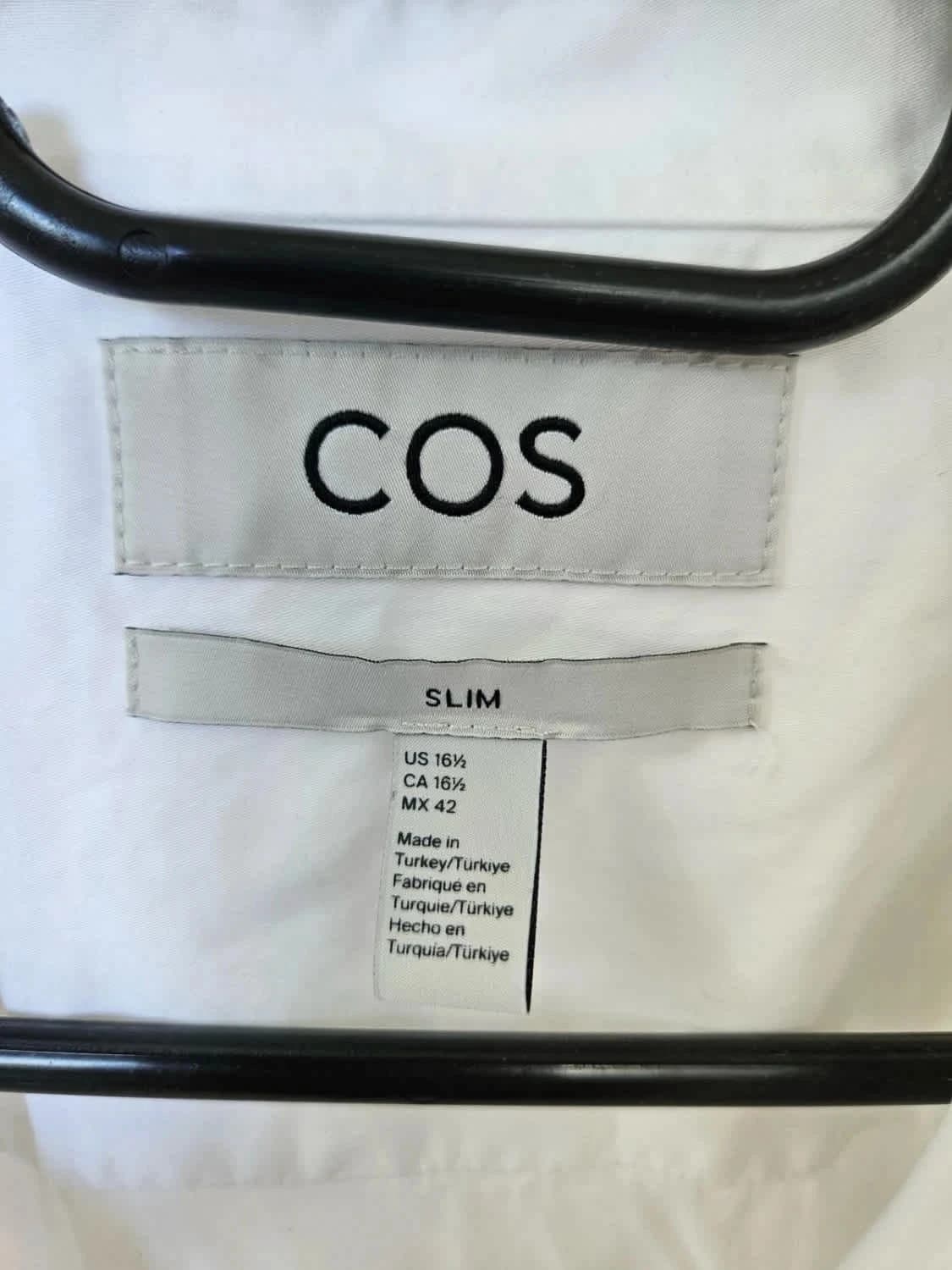 Chemise manches longues Cos blanche slim taille 42/L - Photo 3/6
