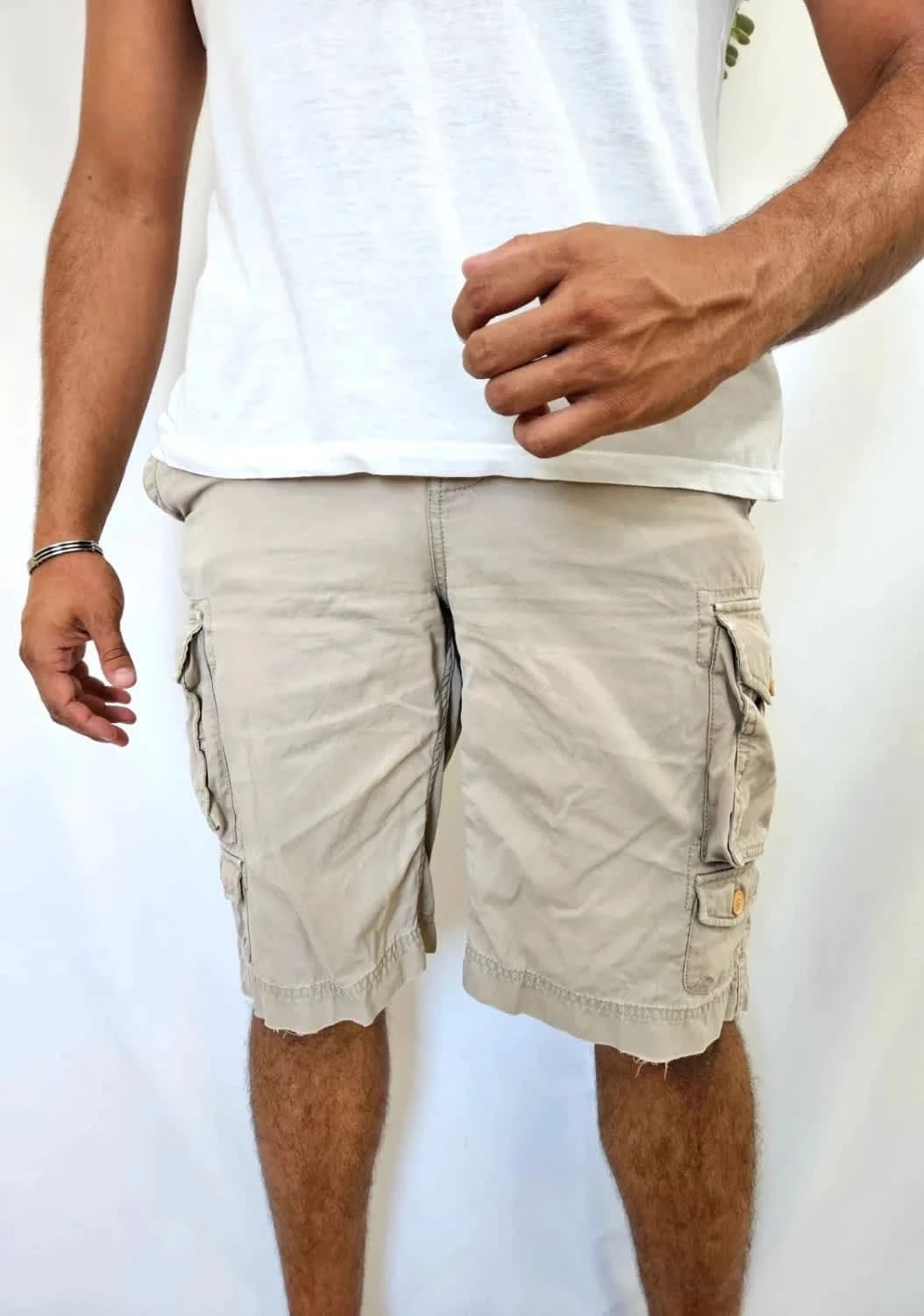 Short cargo beige Aigle taille 40 - Photo 1/10