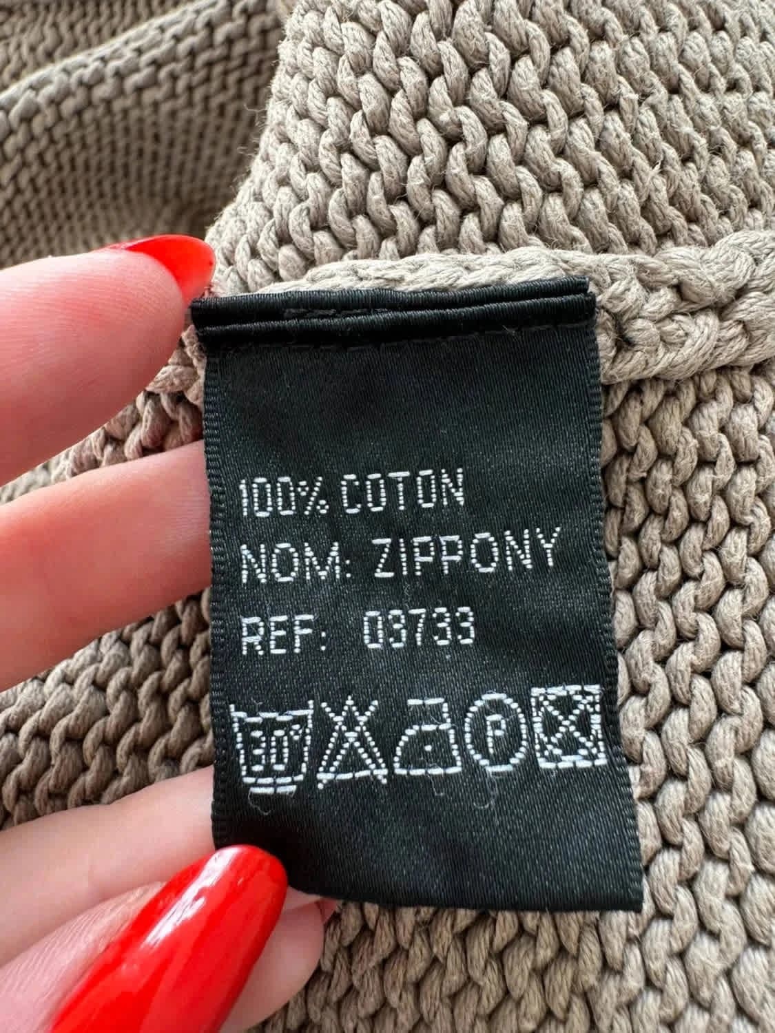 Gilet cardigan Sud Express 100% coton taille S - Photo 6/6