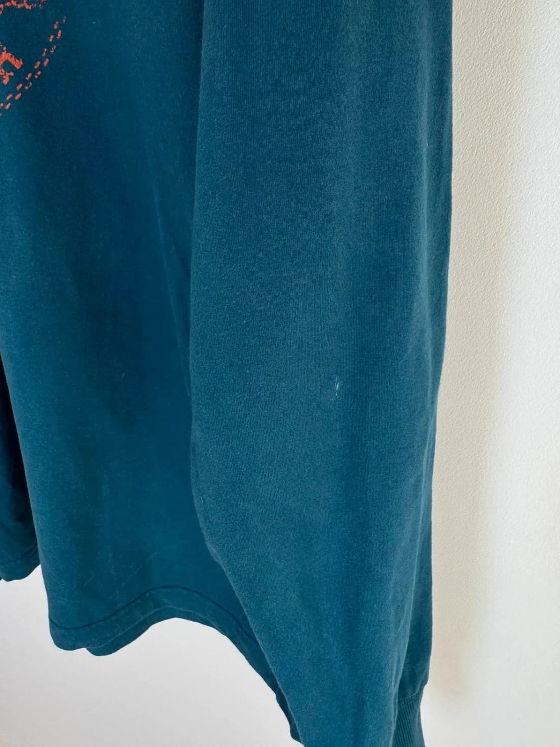 T-shirt manches longues coton Converse bleu logo imprimé taille S - FP2512233 - Photo 8/8