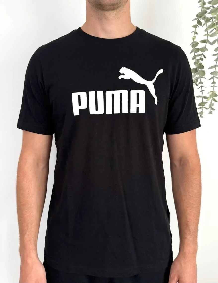 T-shirt coton Puma noir logo poitrine taille M - FP2512123 - Photo 1/6