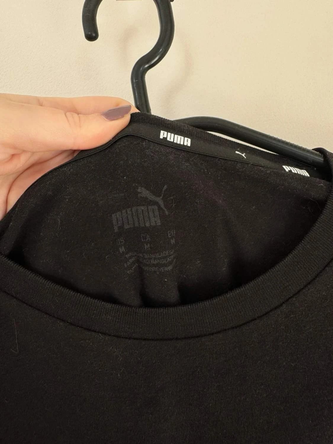 T-shirt coton Puma noir logo poitrine taille M - FP2512123 - Photo 4/6