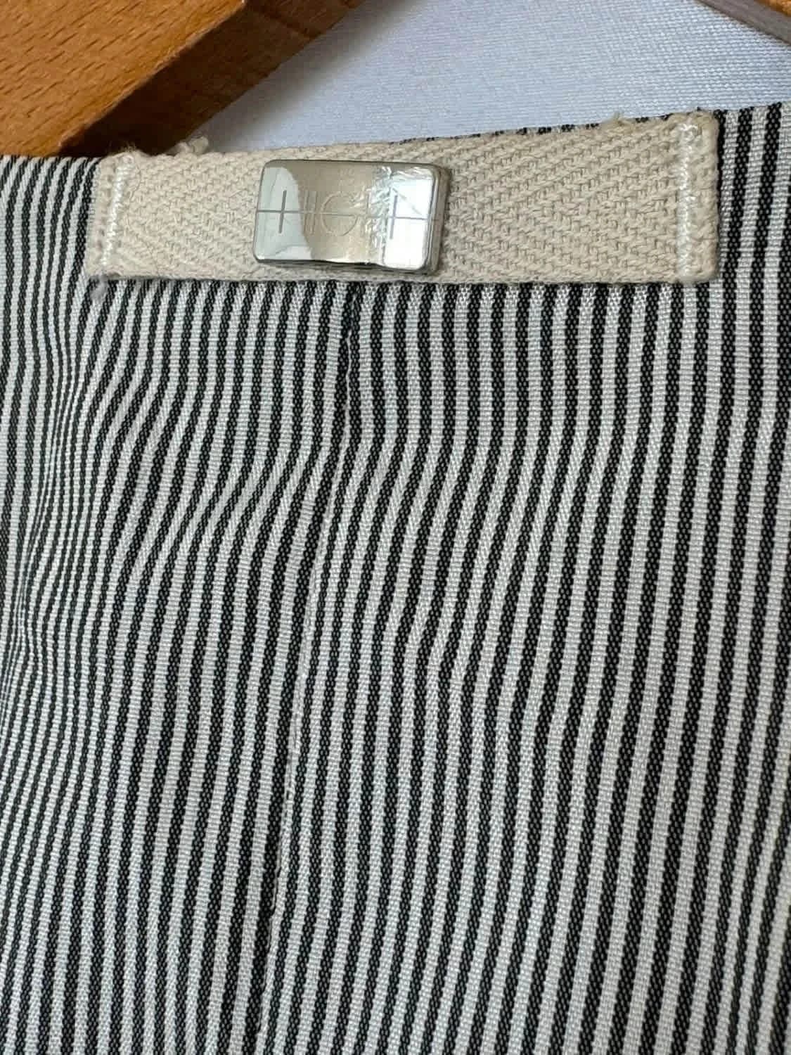 Veste sans manches rayée grise en ramie et lin HIGH taille 40 - Photo 8/14