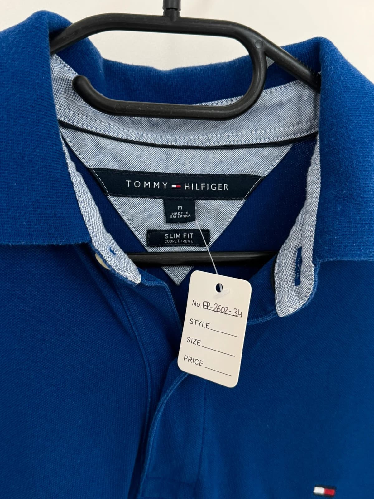 Polo slim fit Tommy Hilfiger bleu taille M - FP260234 - Photo 4/7