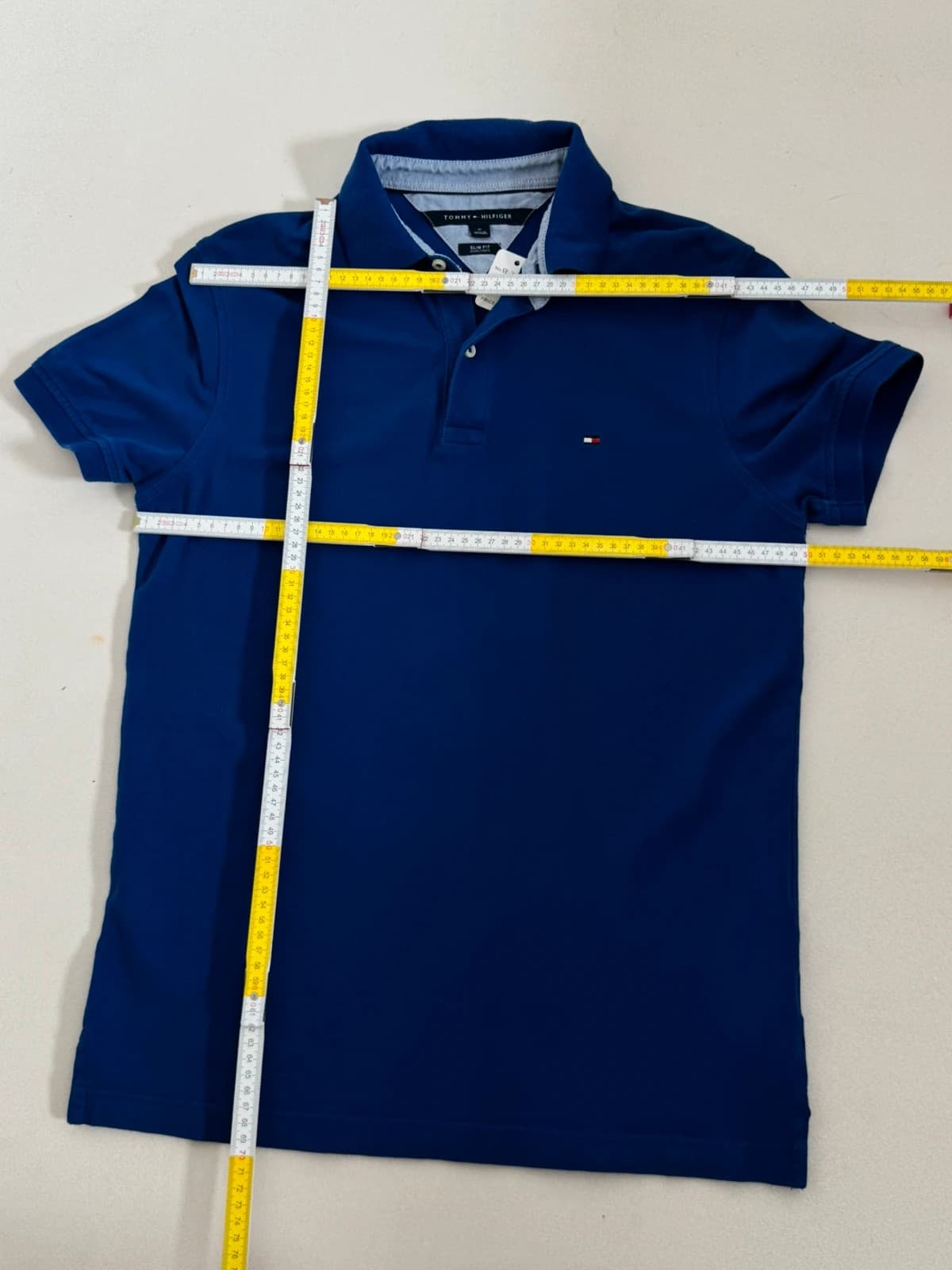 Polo slim fit Tommy Hilfiger bleu taille M - FP260234 - Photo 7/7