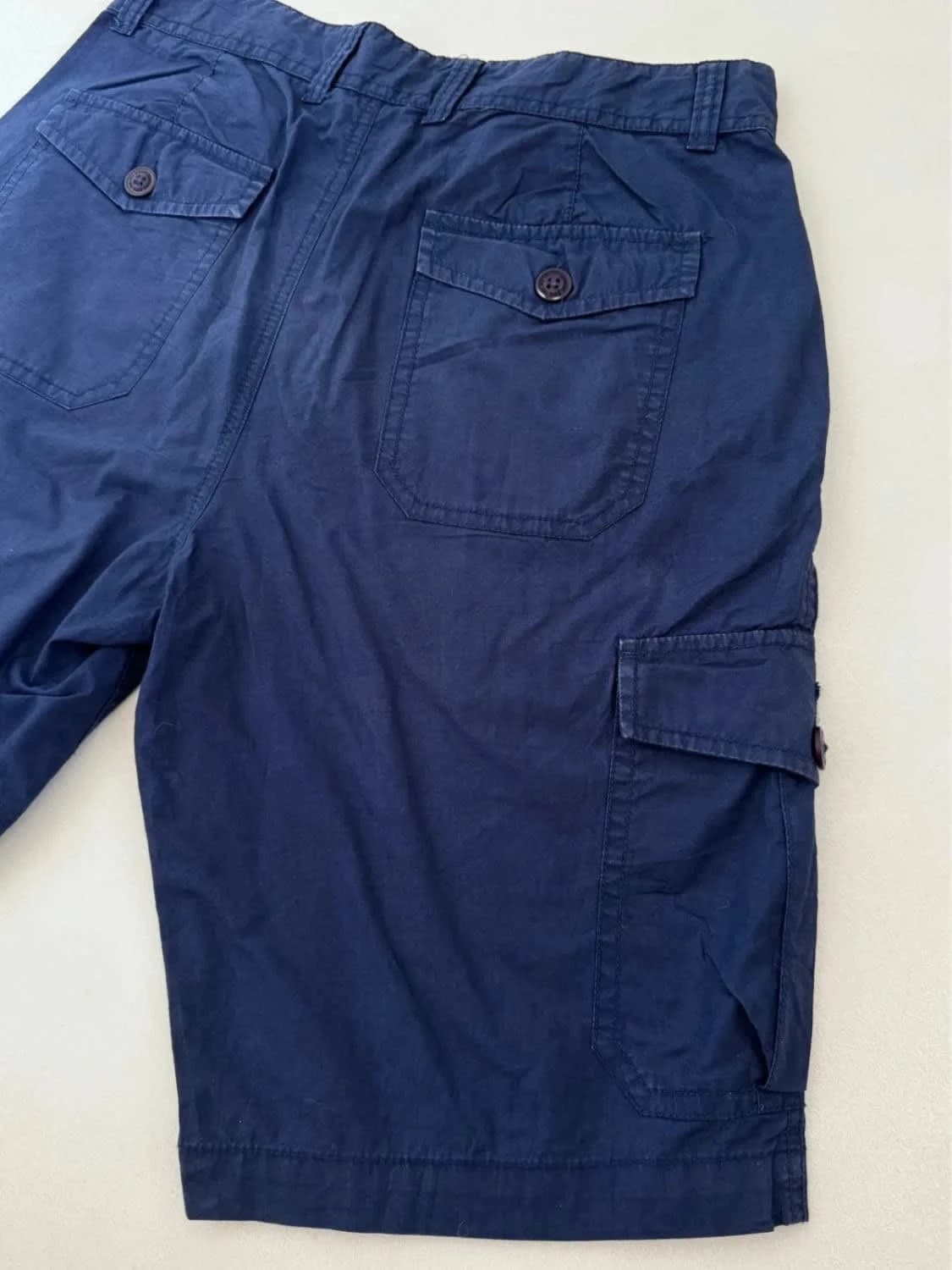 Short cargo bleu marine Rig Utility taille W30 - Photo 6/7