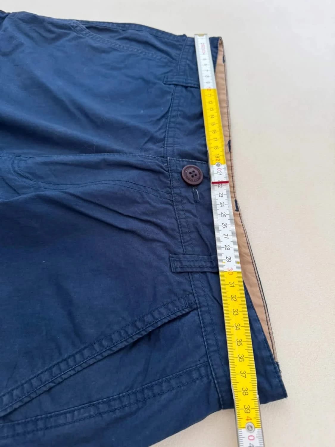 Short cargo bleu marine Rig Utility taille W30 - Photo 7/7