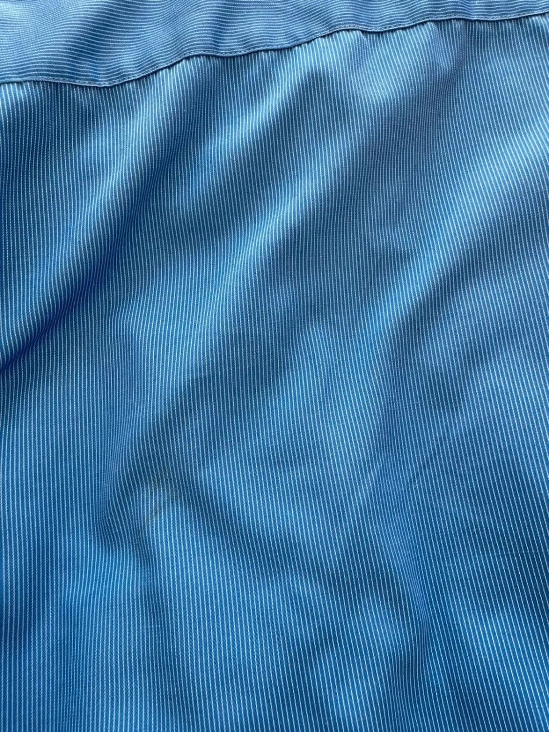 Chemise manches longues bleue à rayures taille XL - Photo 7/7