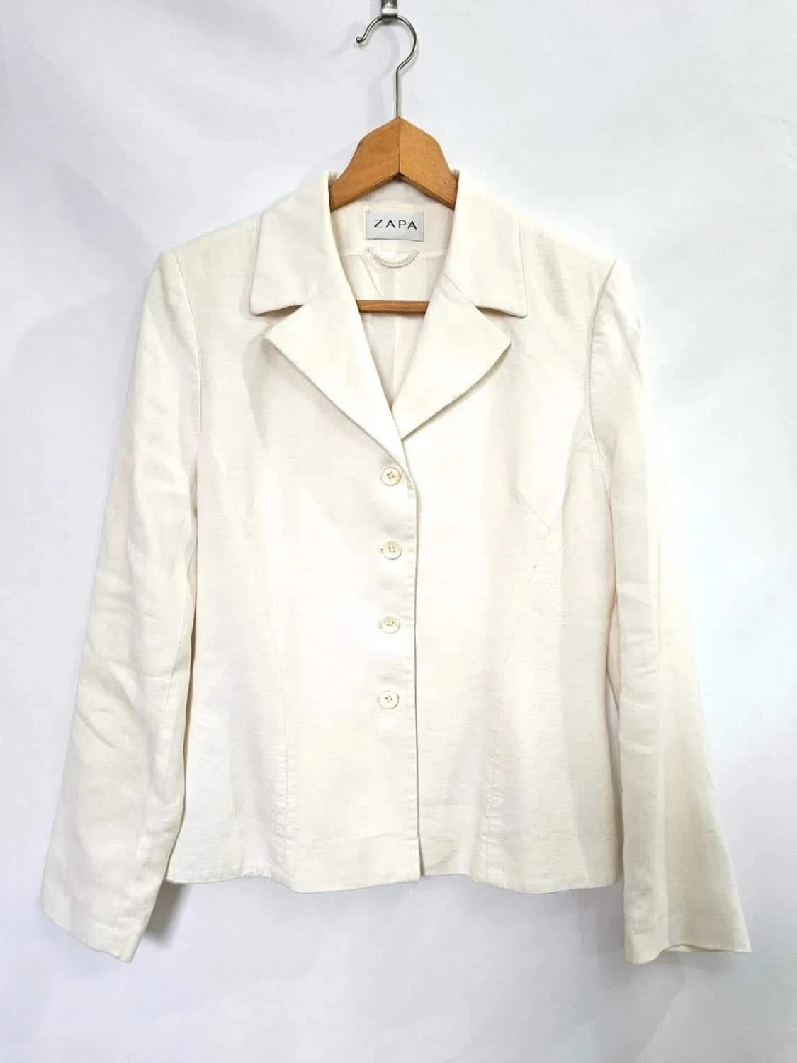 Veste blazer Zapa blanche - Photo 2/6