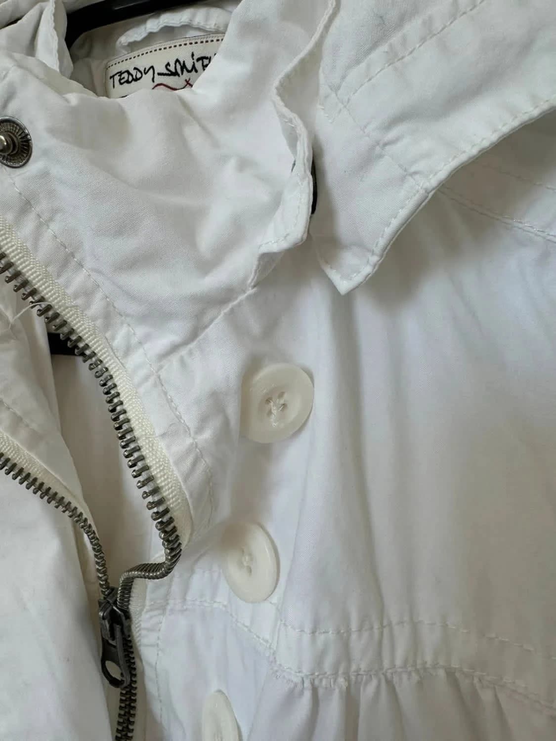 Parka blanche 100% coton Teddy Smith - Photo 4/10