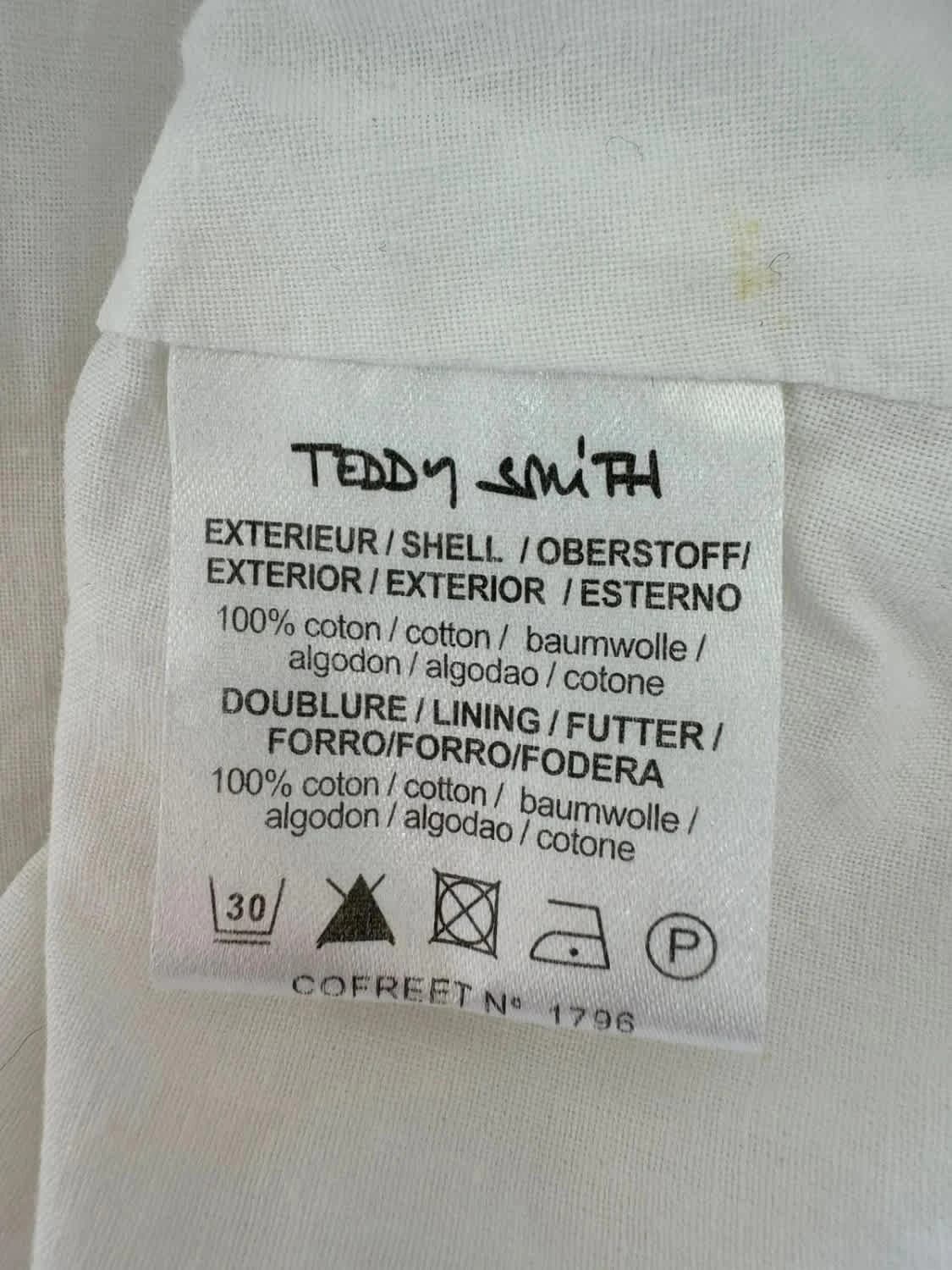 Parka blanche 100% coton Teddy Smith - Photo 8/10