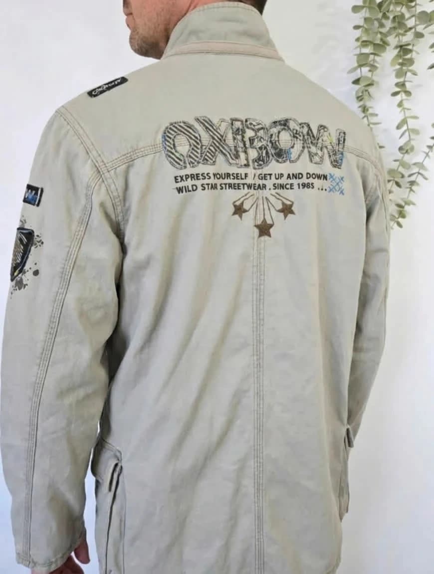 Blouson beige Oxbow brodé avec poches - Photo 1/11