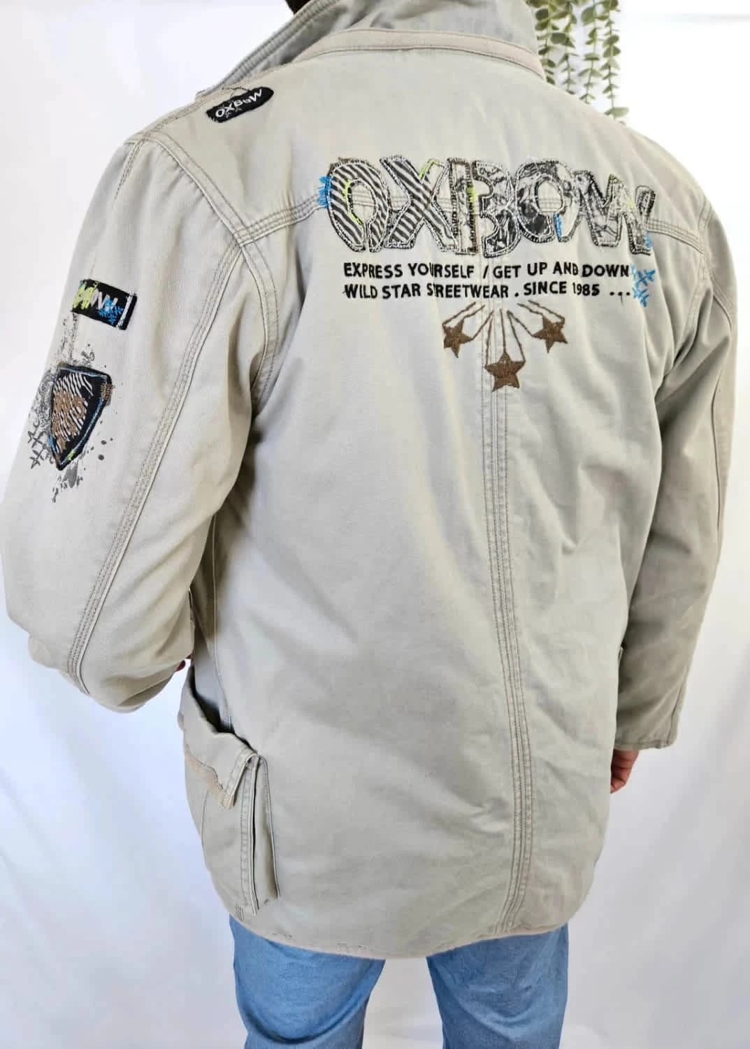 Blouson beige Oxbow brodé avec poches - Photo 2/11