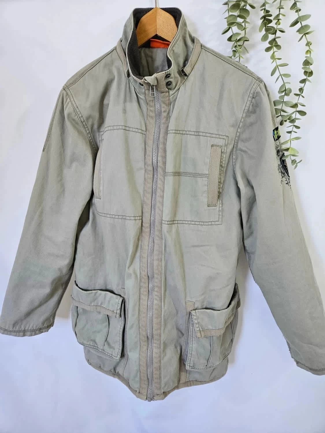 Blouson beige Oxbow brodé avec poches - Photo 4/11