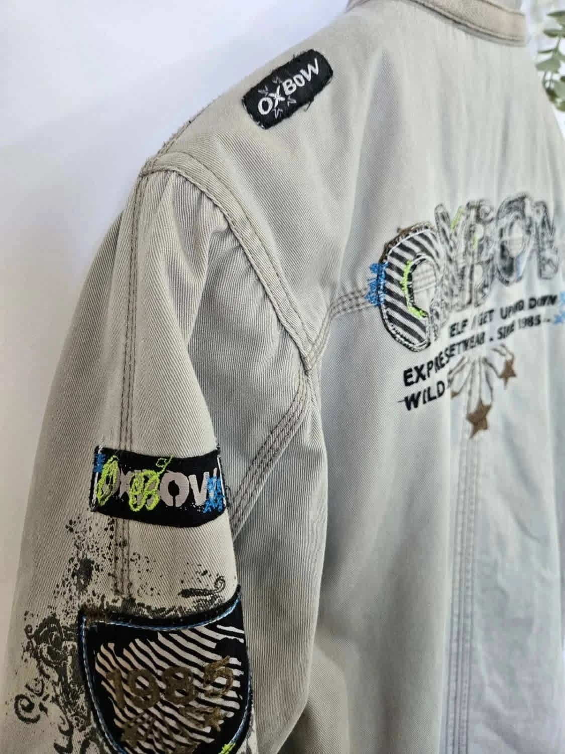 Blouson beige Oxbow brodé avec poches - Photo 8/11