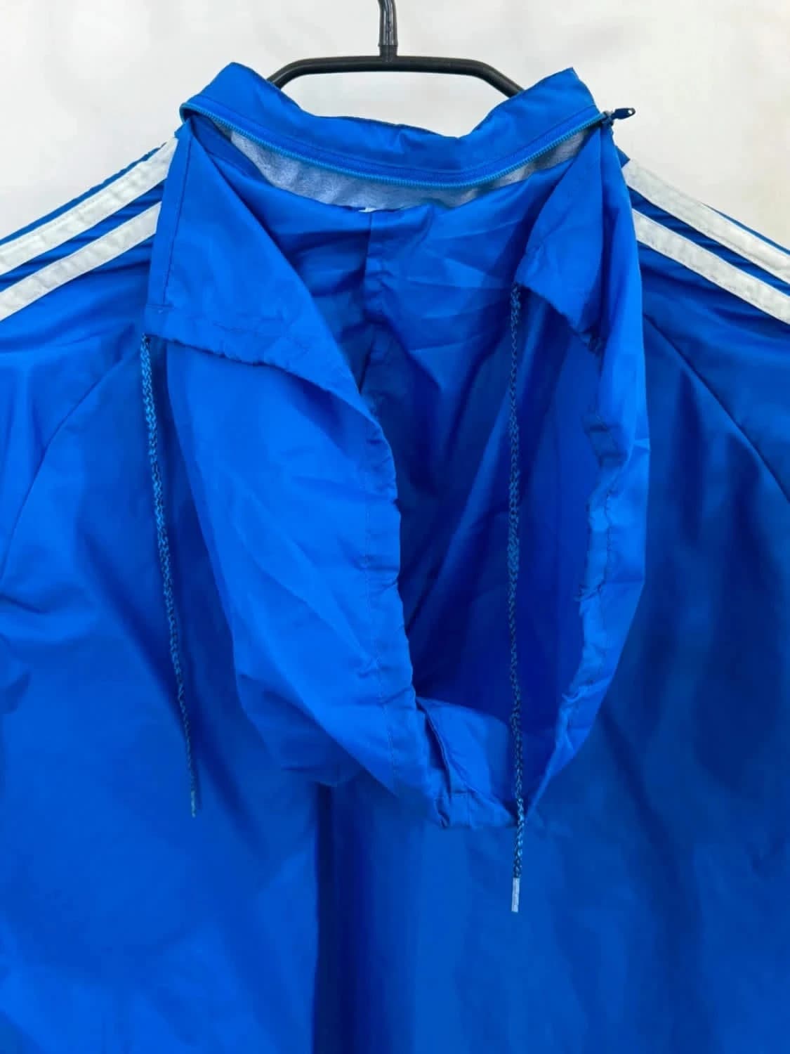 Adidas Originals vintage 90s veste coupe-vent Track Jacket bleu roi Trefoil taille 44/M - Photo 6/8
