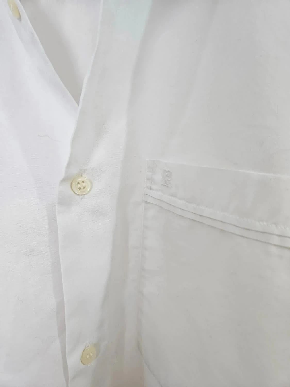 Chemise blanche Pierre Cardin logo brodé taille L - Photo 3/6