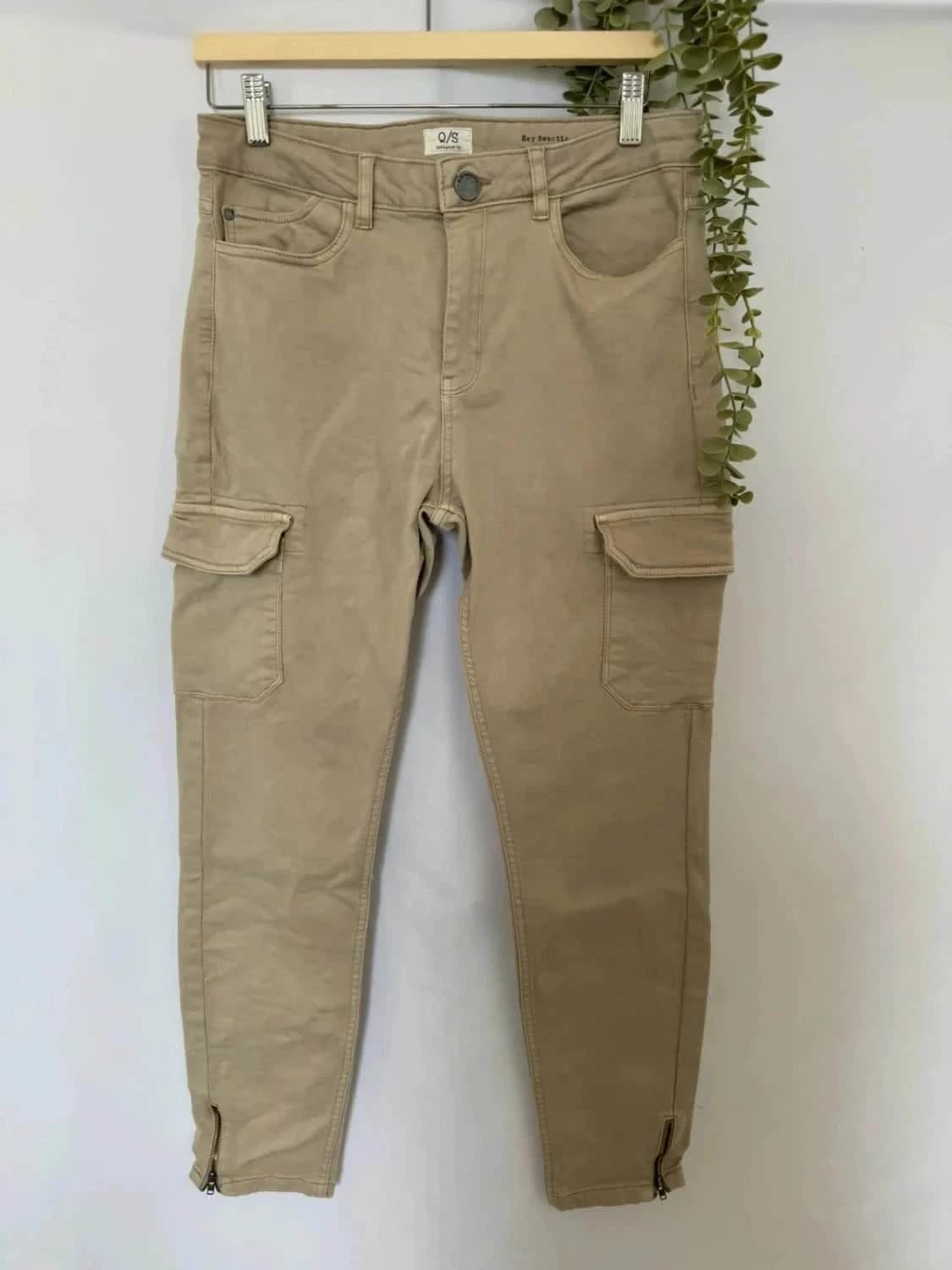 Pantalon cargo beige Skinny taille 42 - Photo 2/8