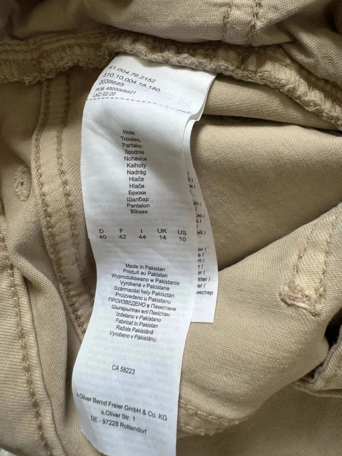 Pantalon cargo beige Skinny taille 42 - Photo 8/8