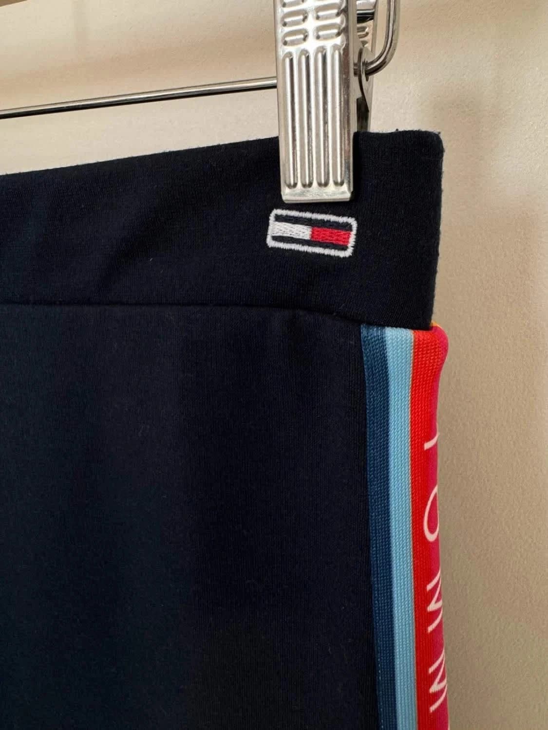 Jupe moulante Tommy jeans bande logo bleu marine taille M - Photo 3/7