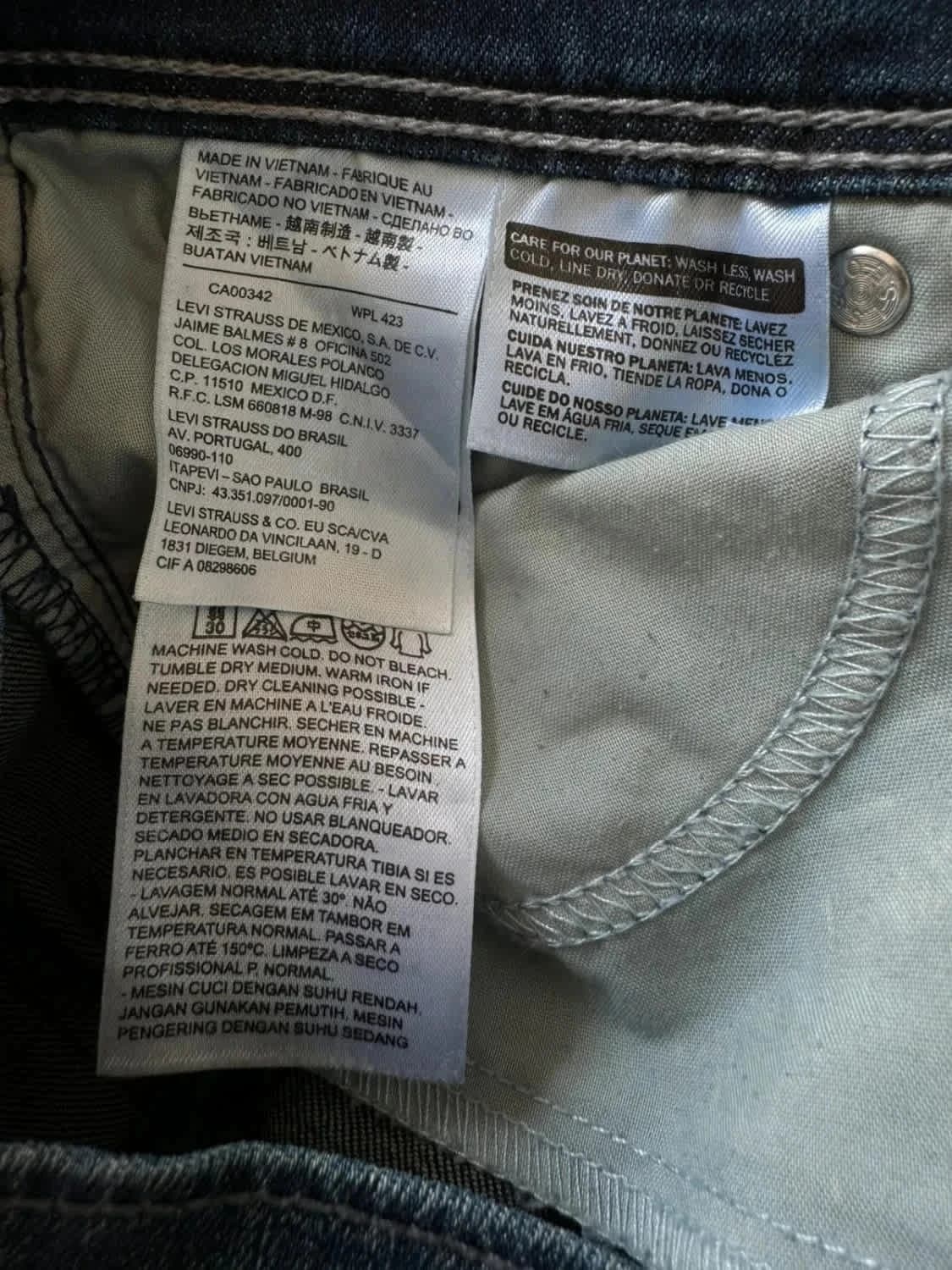 Levi’s jean Skinny Blank tab collection spéciale W26 L32 - Photo 3/7
