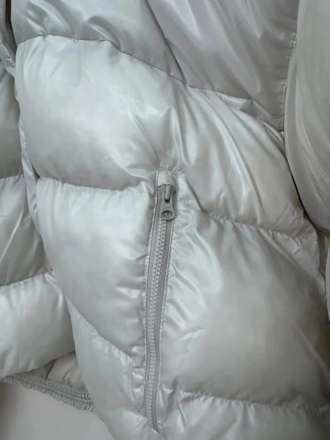 Doudoune matelassée blanche Puffer Nike avec capuche coupe ample Therma-Fit taille L - Photo 11/20