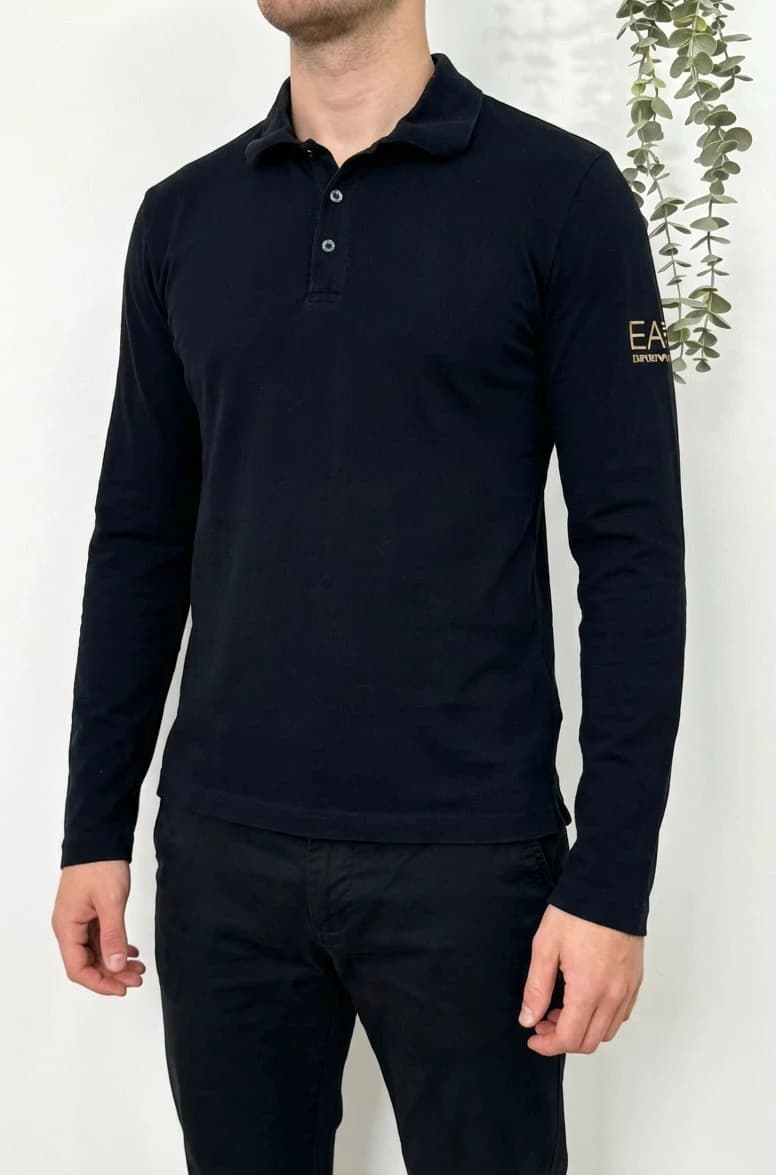 Polo manches longues Emporio Armani EA7 noir taille M - Photo 1/8