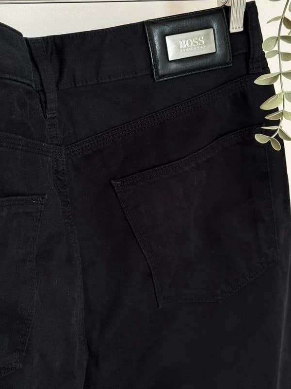 Pantalon toile noire Hugo Boss coupe droite taille W33 L34 - Photo 6/11