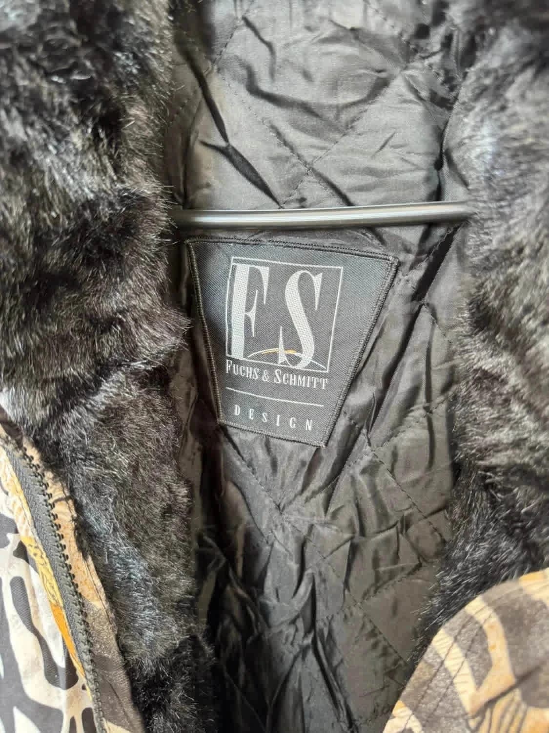 Manteau safari chic Fuchs & Schmitt fausse fourrure taille 40 - Photo 6/11