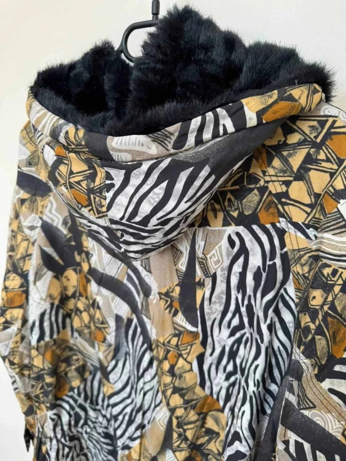Manteau safari chic Fuchs & Schmitt fausse fourrure taille 40 - Photo 10/11