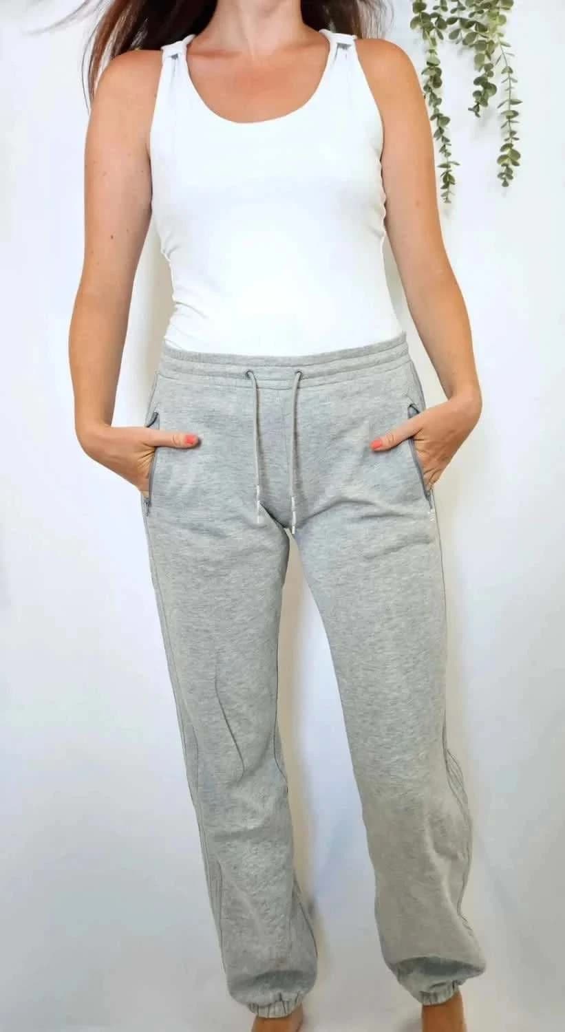 Jogging Adidas gris poches zippées taille 36 - Photo 1/9