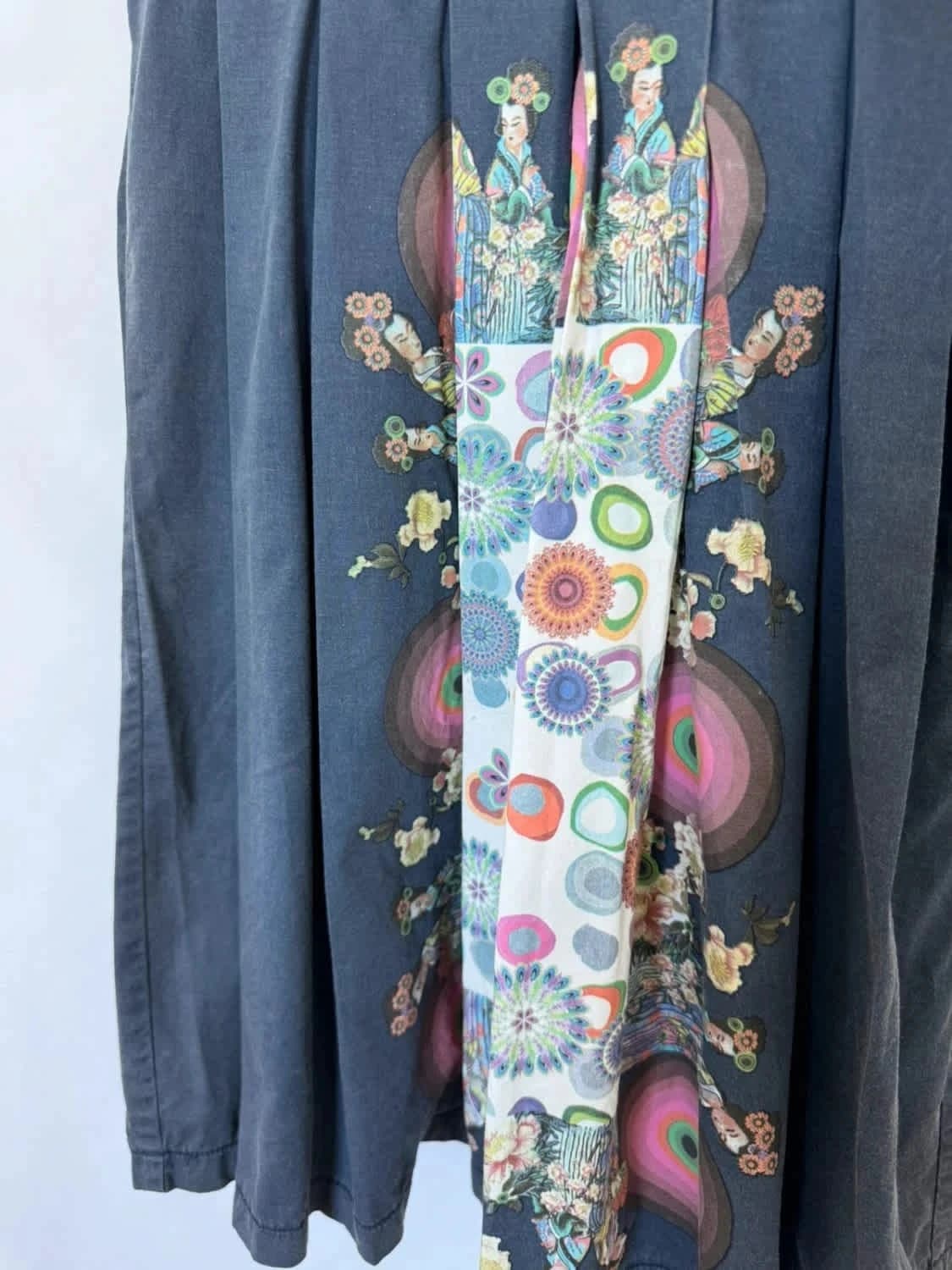 Robe bleu Desigual avec motifs taille 36 - Photo 4/7