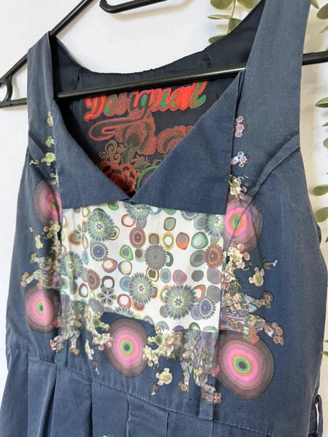Robe bleu Desigual avec motifs taille 36 - Photo 3/7