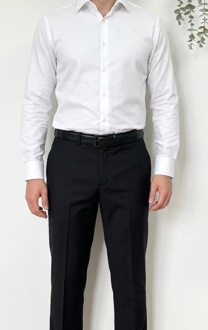Pantalon tailleur Sandro noir laine taille 40/M - Photo 1/9