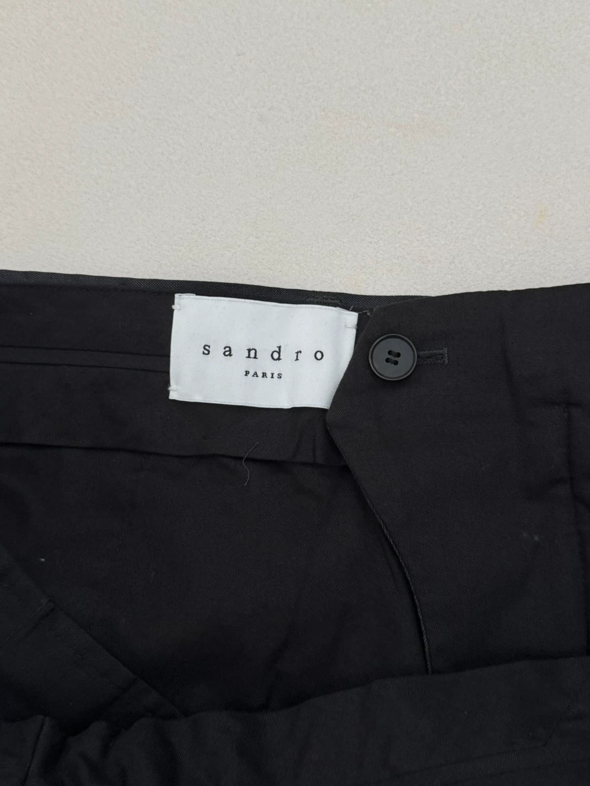 Pantalon tailleur Sandro noir laine taille 40/M - Photo 6/9
